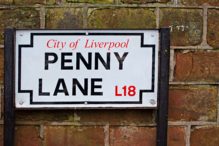 Penny Lane, Liverpool, England
