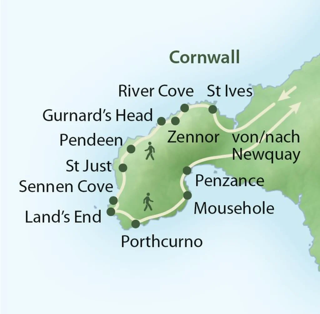 Zu Fuss durch Cornwall