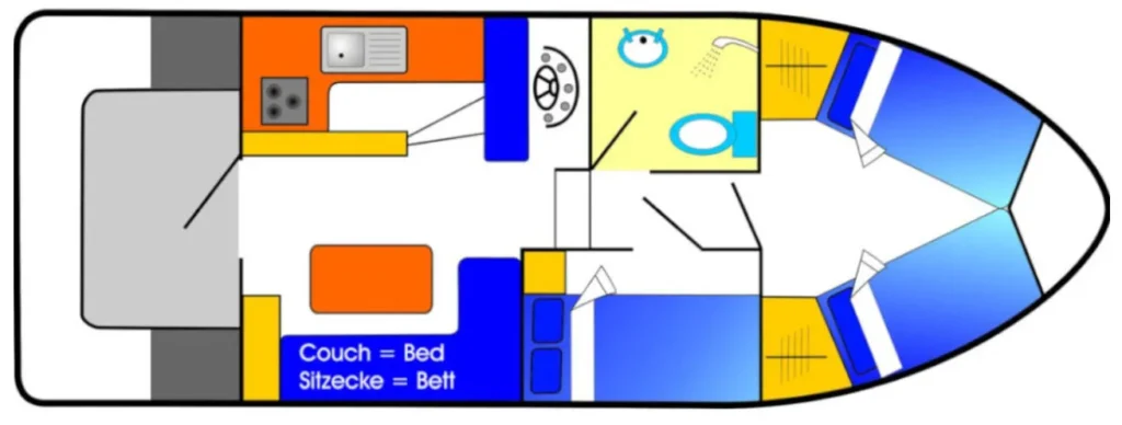 Wave Princess Karte Hausboot Irland