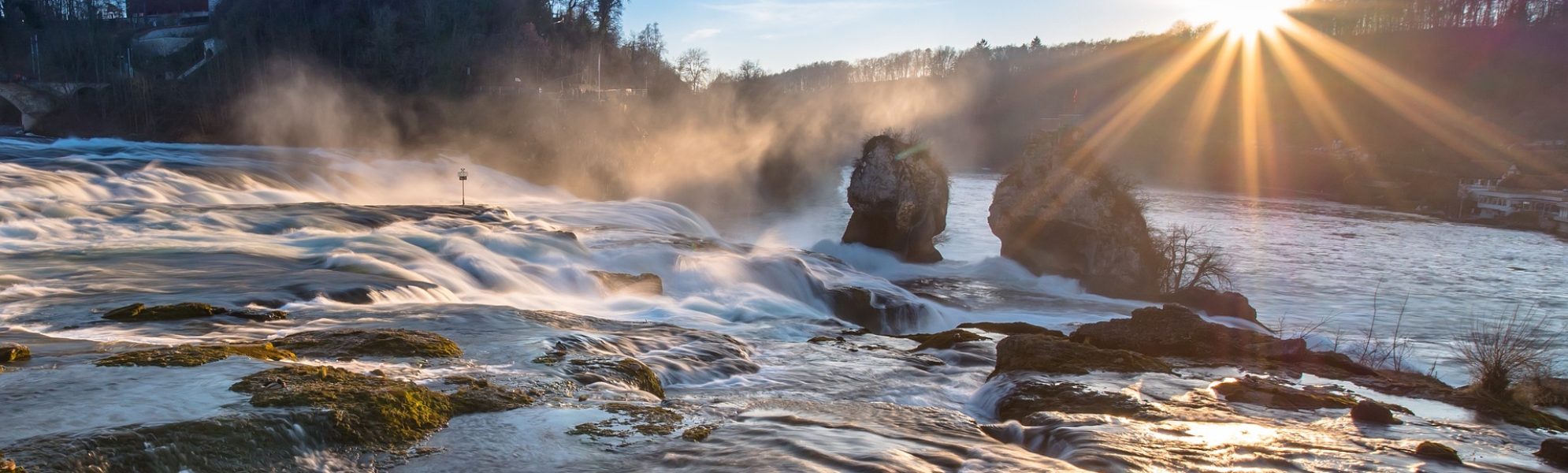Der Rheinfall bei Neuhausen ist der grösste Wasserfall Europas